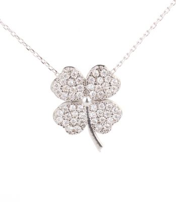 925 Sterling Silver Big Clover Necklace - 2
