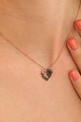 Sterling Silver Love & Hearts Necklace - Nusrettaki