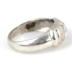 925 Ayar Gümüş Zirkon Taşlı Tasarım Yüzük - 3