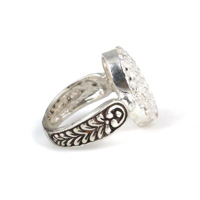 925 Ayar Gümüş Zirkon Taşlı Yüzük - 3