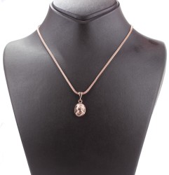 925 Ayar Rose Gümüş Queen Elizabeth Madalyon Kolye - 3