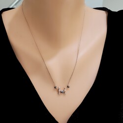 925 Sterling Silver Lovely Heart Necklace - Nusrettaki