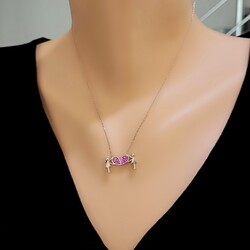 Nusrettaki - 925 Sterling Silver Together Necklace