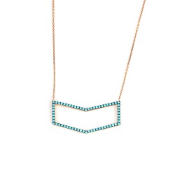 925 Ayar Rose Gümüş Kitap Kolye - Nusrettaki (1)