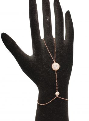 925 Ayar Rose Gümüş Yarım Yuvarlak Taşlı Şahmeran - 6