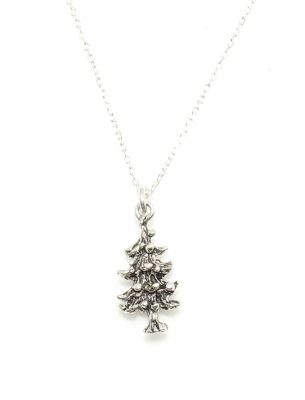 925 Silver Christmas Tree Necklace - 5