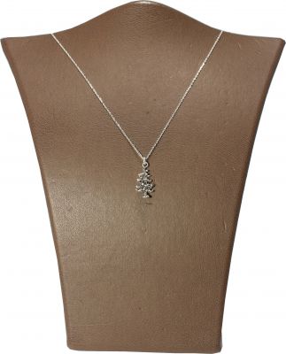 925 Silver Christmas Tree Necklace - 7