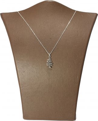 925 Silver Christmas Tree Necklace - 7