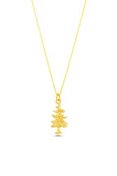 925 Silver Christmas Tree Necklace - 9