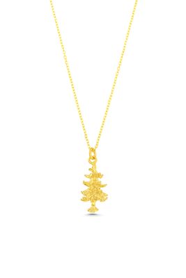 925 Silver Christmas Tree Necklace - 9