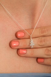 925 Silver Christmas Tree Necklace - 3