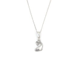 925 Sterling Silver Baby Fish Model Necklace - Nusrettaki (1)