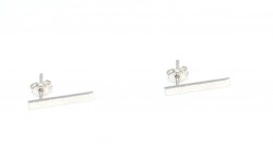 925 Sterling Silver Bar Studs - 6