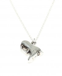925 Sterling Silver Boots Necklace - 5