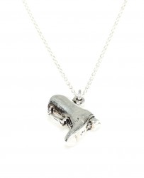 925 Sterling Silver Boots Necklace - 6
