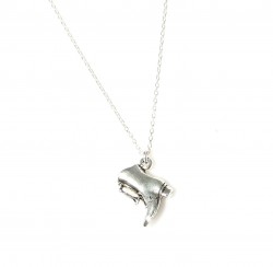 925 Sterling Silver Boots Necklace - 7