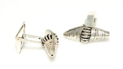 925 Sterling Silver Conical Model Cufflink - 1