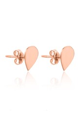 925 Sterling Silver Drop Earrings, Rose Gold Plated - 4
