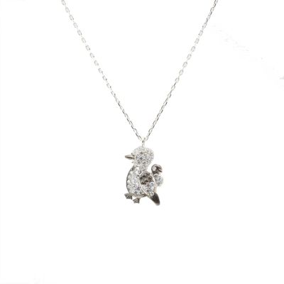 925 Sterling Silver Duck Necklace - 1