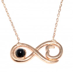 925 Sterling Silver Eternity Love Necklace - 2