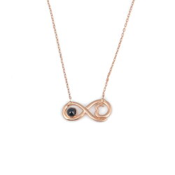 925 Sterling Silver Eternity Love Necklace - Nusrettaki (1)