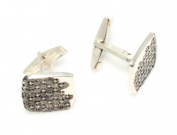 925 Sterling Silver Fihi Ma Fih Models Cufflink - Nusrettaki (1)