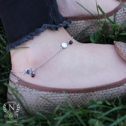 925 Sterling Silver Gypsy Trend Anklet - 2