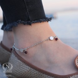 925 Sterling Silver Gypsy Trend Anklet - 1