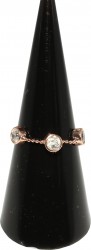 925 Sterling Silver Joint Ring - Rose Rose Gold Plated