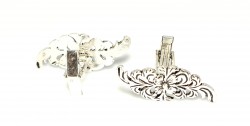 925 Sterling Silver Leaf Model Casting Cufflink - Nusrettaki