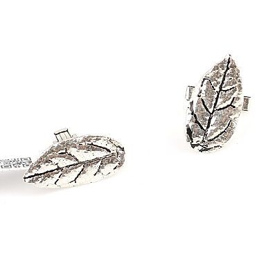 925 Sterling Silver Leaf Model Cufflink - 3