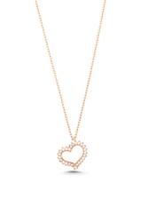 925 Sterling Silver Love Heart Design Necklace - 2