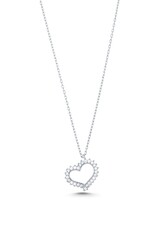 925 Sterling Silver Love Heart Design Necklace - 4