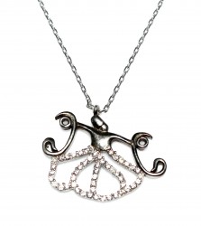 925 Sterling Silver Mevlana Vav Necklace - Nusrettaki