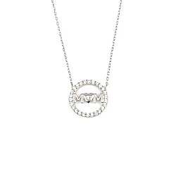 925 Sterling Silver Mom Written Necklace - Nusrettaki (1)