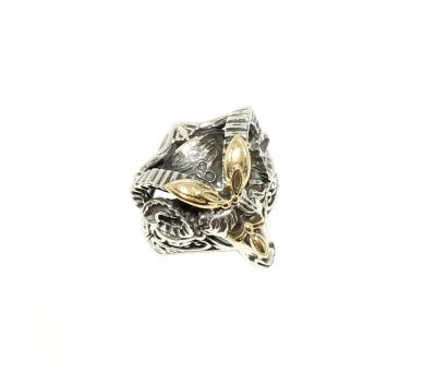 925 Sterling Silver Ram's Head Ring - 3