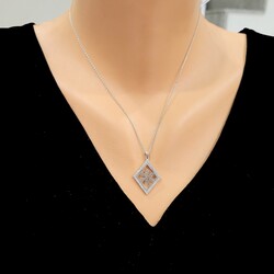 925 Sterling Silver Snowflake Necklace - 1