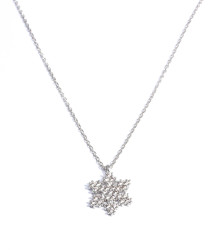 925 Sterling Silver Snowflake Necklace - Nusrettaki (1)