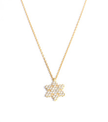 925 Sterling Silver Snowflake Necklace - 9