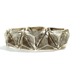 925 Sterling Silver Triangle Model Bracelet - 3