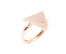 925 Sterling Silver Triangle Ring - 1