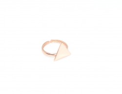 925 Sterling Silver Triangle Ring - 2