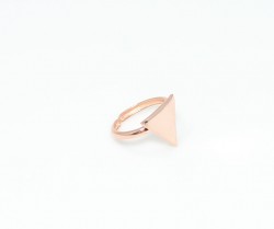 925 Sterling Silver Triangle Ring - 3