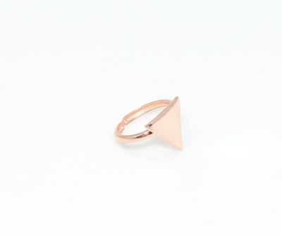 925 Sterling Silver Triangle Ring - 3