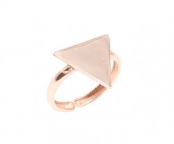 925 Sterling Silver Triangle Ring - 4