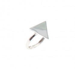 925 Sterling Silver Triangle Ring - Nusrettaki (1)