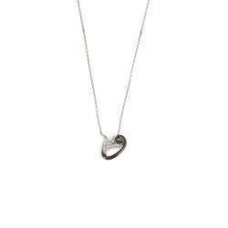 Sterling Silver Tulip Vav Pendant Necklace – White Stone Islamic Jewelry - Nusrettaki (1)