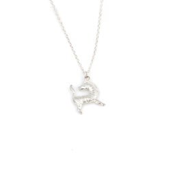 925 Sterling Silver Zebra Model Necklace - Nusrettaki (1)