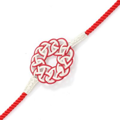 999 Sterling Silver Love Knot Design Bracelet - 4