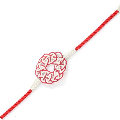 999 Sterling Silver Love Knot Design Bracelet - 5